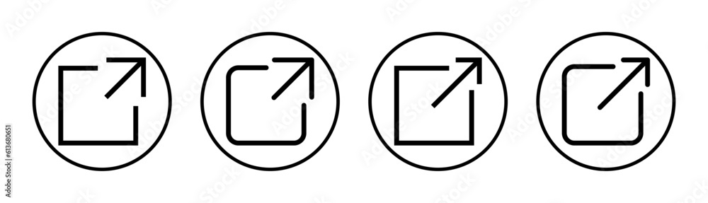 External link icon set illustration. link sign and symbol. hyperlink symbol External link icon set illustration. link sign and symbol. hyperlink symbol