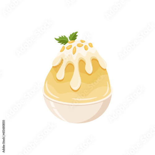 Kakigori, Japanese shaved ice dessert
