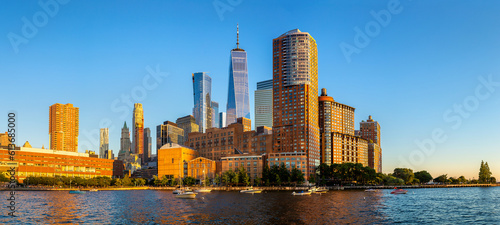 Fotografía Manhattan and Hudson river in New York