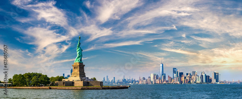 Statue of Liberty against Manhattan © Sergii Figurnyi