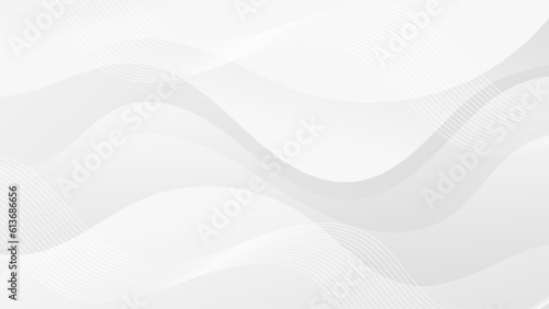 Abstract Gradient white liquid background. Modern background design. Dynamic Waves. Fluid shapes composition. Fit for website, banners, brochure, posters