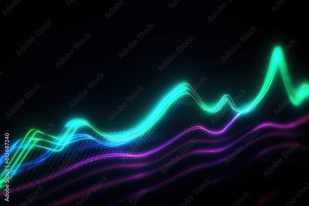 abstract futuristic background with gold PINK blue glowing neon moving high speed wave lines and bokeh lights. Data transfer concept Fantastic wallpaper, Ai Generative abstract futuristic background with gold PINK blue glowing neon moving high speed wave lines and bokeh lights. Data transfer concept Fantastic wallpaper, Ai Generative