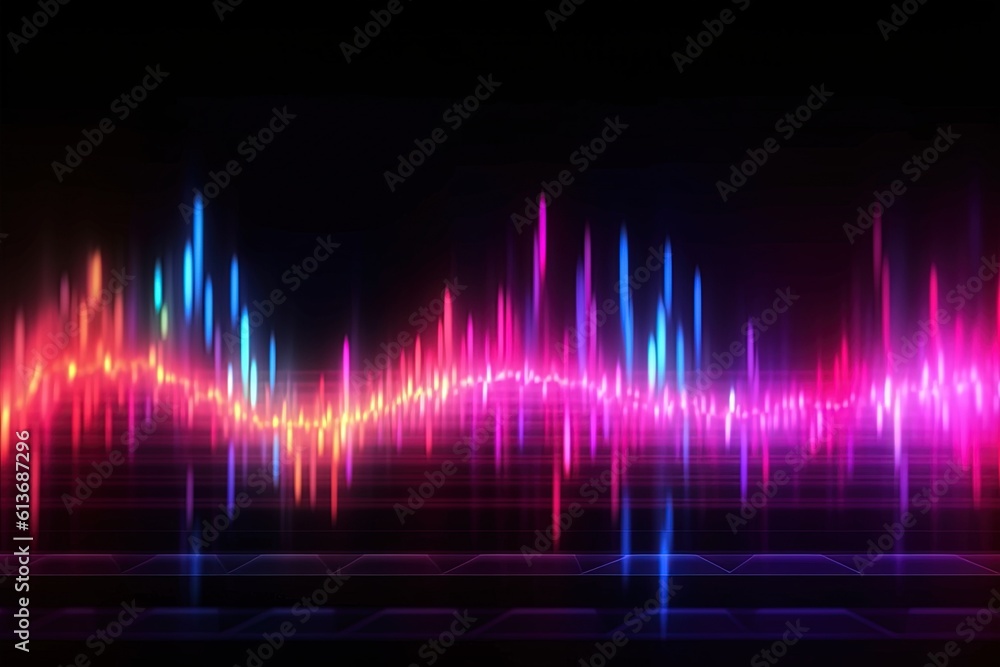 abstract futuristic background with gold PINK blue glowing neon moving high speed wave lines and bokeh lights. Data transfer concept Fantastic wallpaper, Ai Generative abstract futuristic background with gold PINK blue glowing neon moving high speed wave lines and bokeh lights. Data transfer concept Fantastic wallpaper, Ai Generative