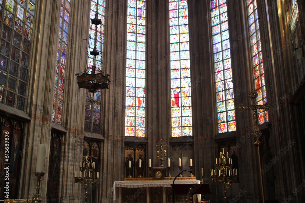Fototapeta premium Notre dame du sablon, Brussels
