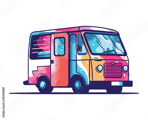 Passenger van delivering for shipping service