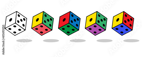 Set of dice by color, 주사위 칼라별 세트