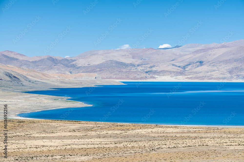 The blue lake in Kashgar city Tibet Autonomous Region, China.

