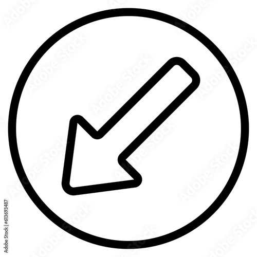 Keep left icon in line style, use for website mobile app presentation