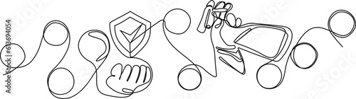 Home cleaning service landing page design concept, illustration of janitors with cleaning tools