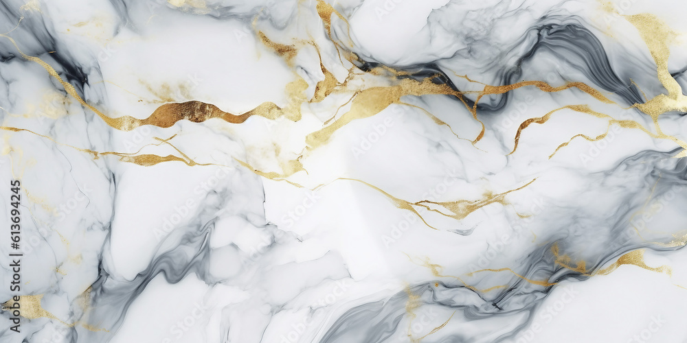 White marble with gold glitter texture abstract background