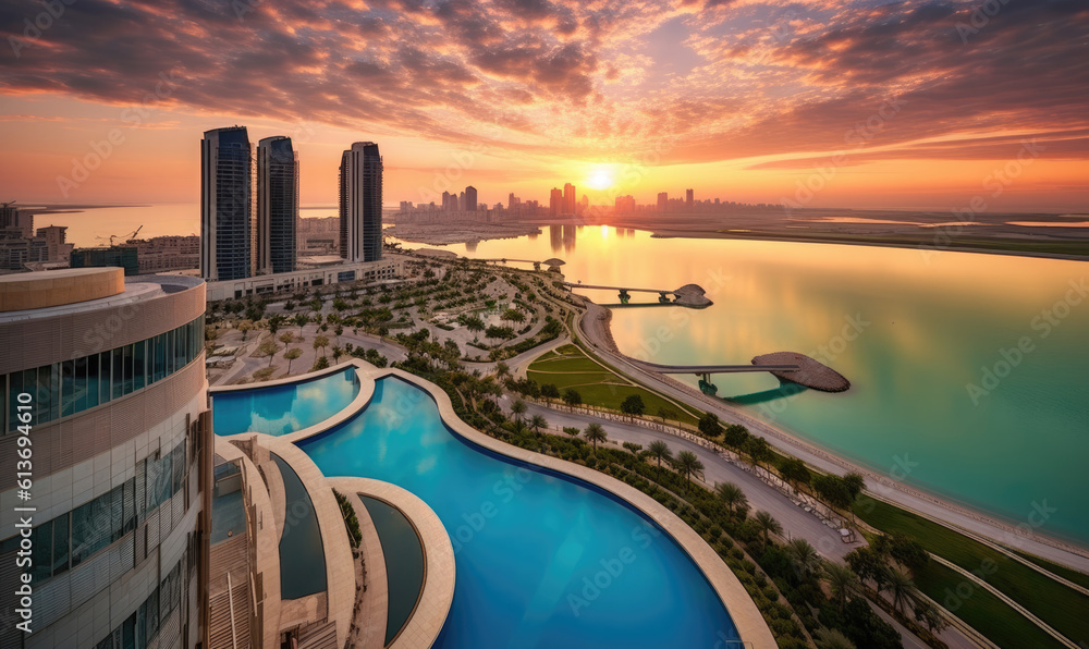 Architectural Marvels Abu Dhabi's Majestic Skyscrapers Piercing the