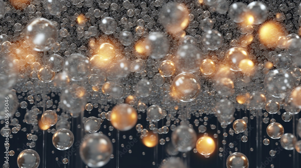 water drops on a glass surface. Generative Ai. water drops on a glass surface. Generative Ai.