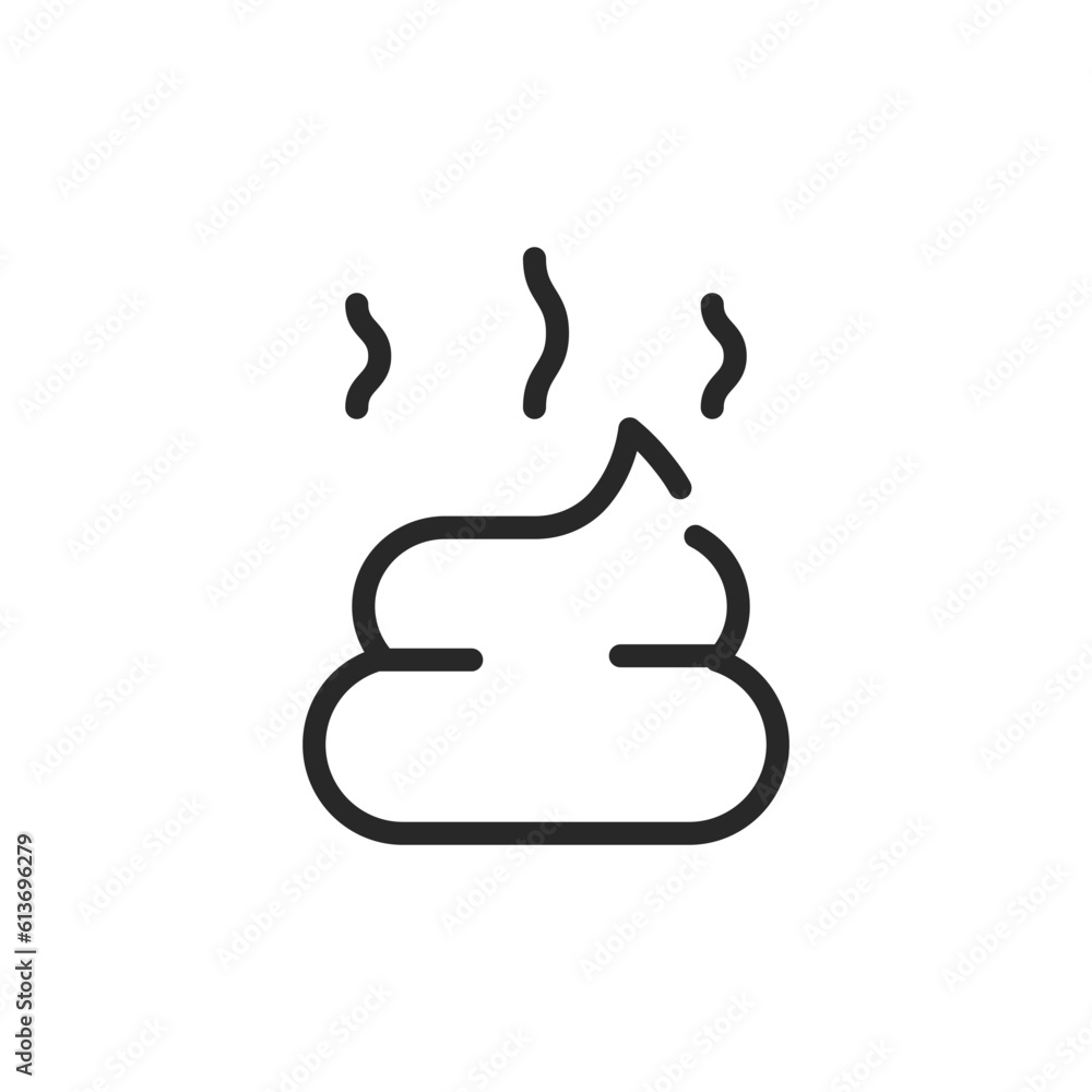Dog Waste and Fecal Analysis Icon. Outline Editable Sign of Dog Pet Poop Canine Health Testing and Waste Management Services. Dog Waste and Fecal Analysis Icon. Outline Editable Sign of Dog Pet Poop Canine Health Testing and Waste Management Services.