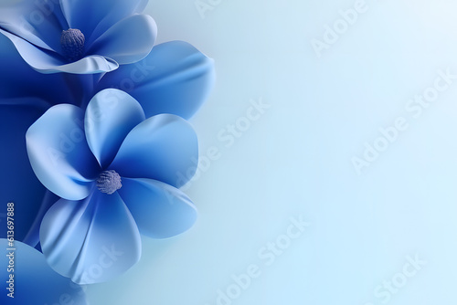 abstract blue flower background