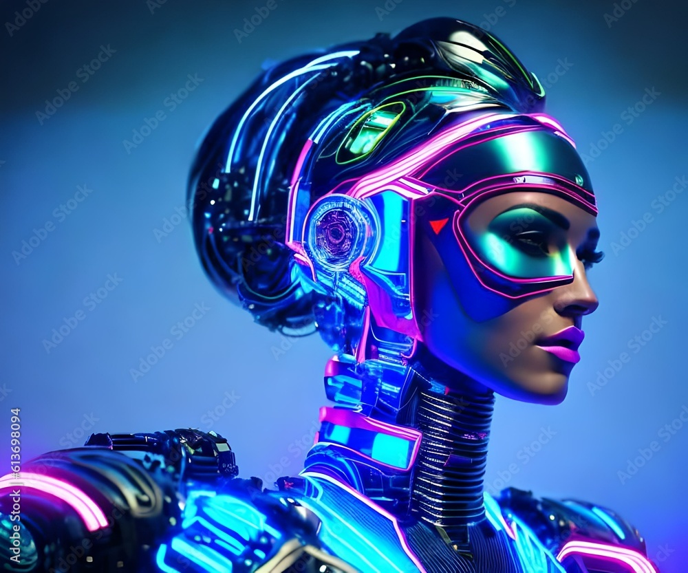 3d render of a robot