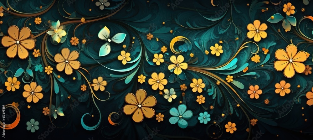 flowers and foliage colorful pattern spring summer background flowers and foliage colorful pattern spring summer background