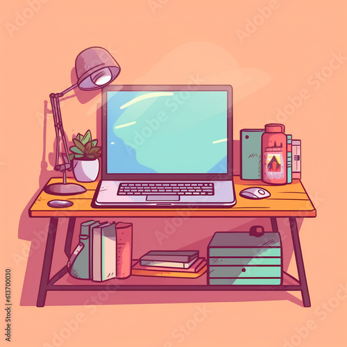 Modern Workspace: Laptop on Desk
Generative AI