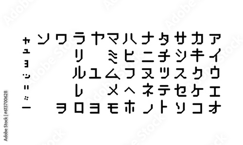 50音 カタカナ2-2（Japanese alphabet katakana2-2） 
