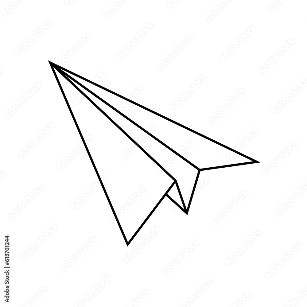 paper plane illustration isolated paper plane illustration isolated