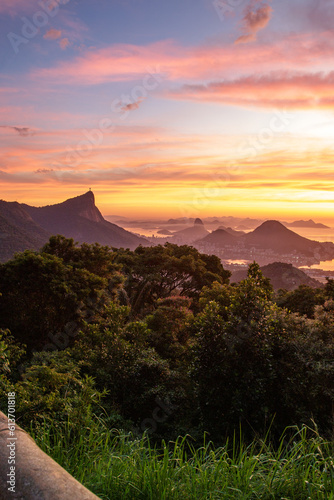dawn in chinese view in Rio de Janeiro.