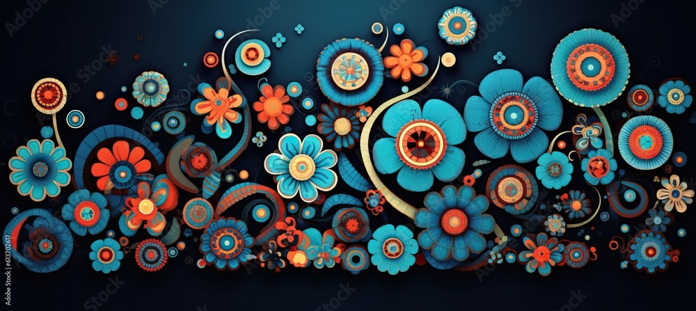 flowers and foliage colorful pattern spring summer background flowers and foliage colorful pattern spring summer background