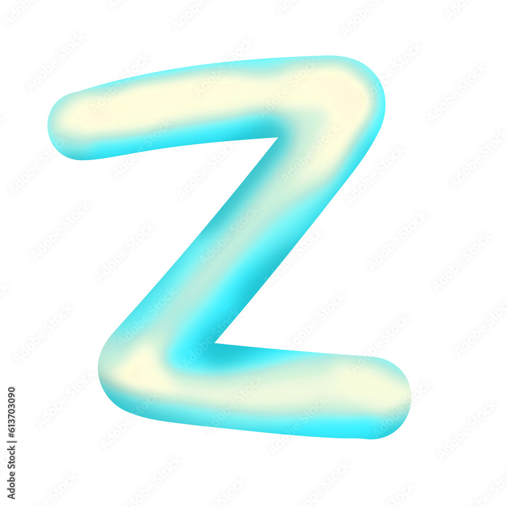 embossed english letters like balloons embossed english letters like balloons