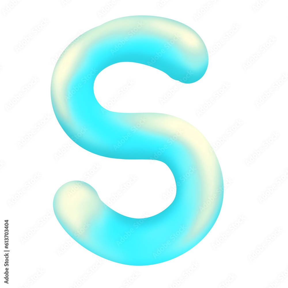 embossed english letters like balloons embossed english letters like balloons