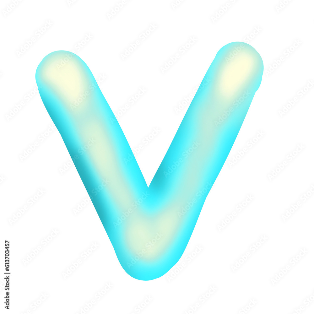 embossed english letters like balloons embossed english letters like balloons