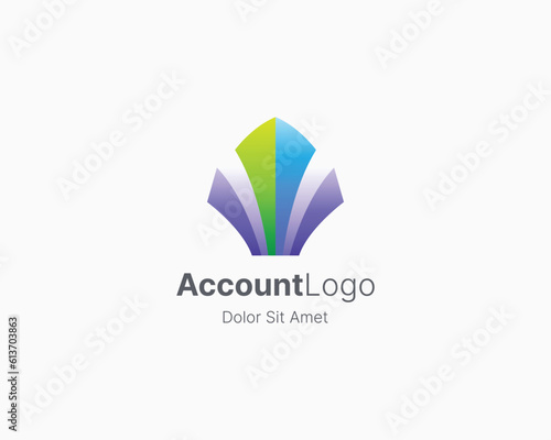 Free Download Accounting logo with smooth gradient - GFXLoad