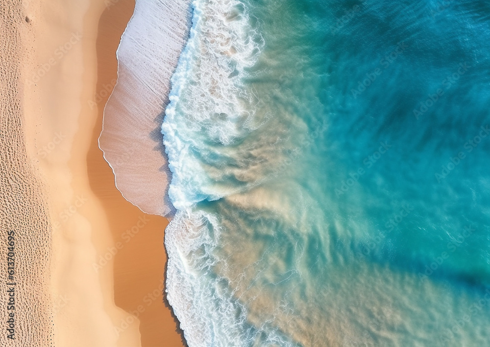 photo aerial view of beach water and sand