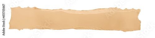 pale orange paper ripped texture message torn Isolated for photo effect on white background