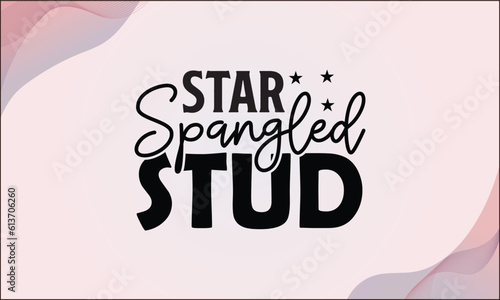 Star spangled stud SVG T-shirt Design
