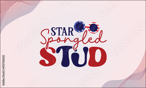 Star spangled stud SVG T-shirt Design