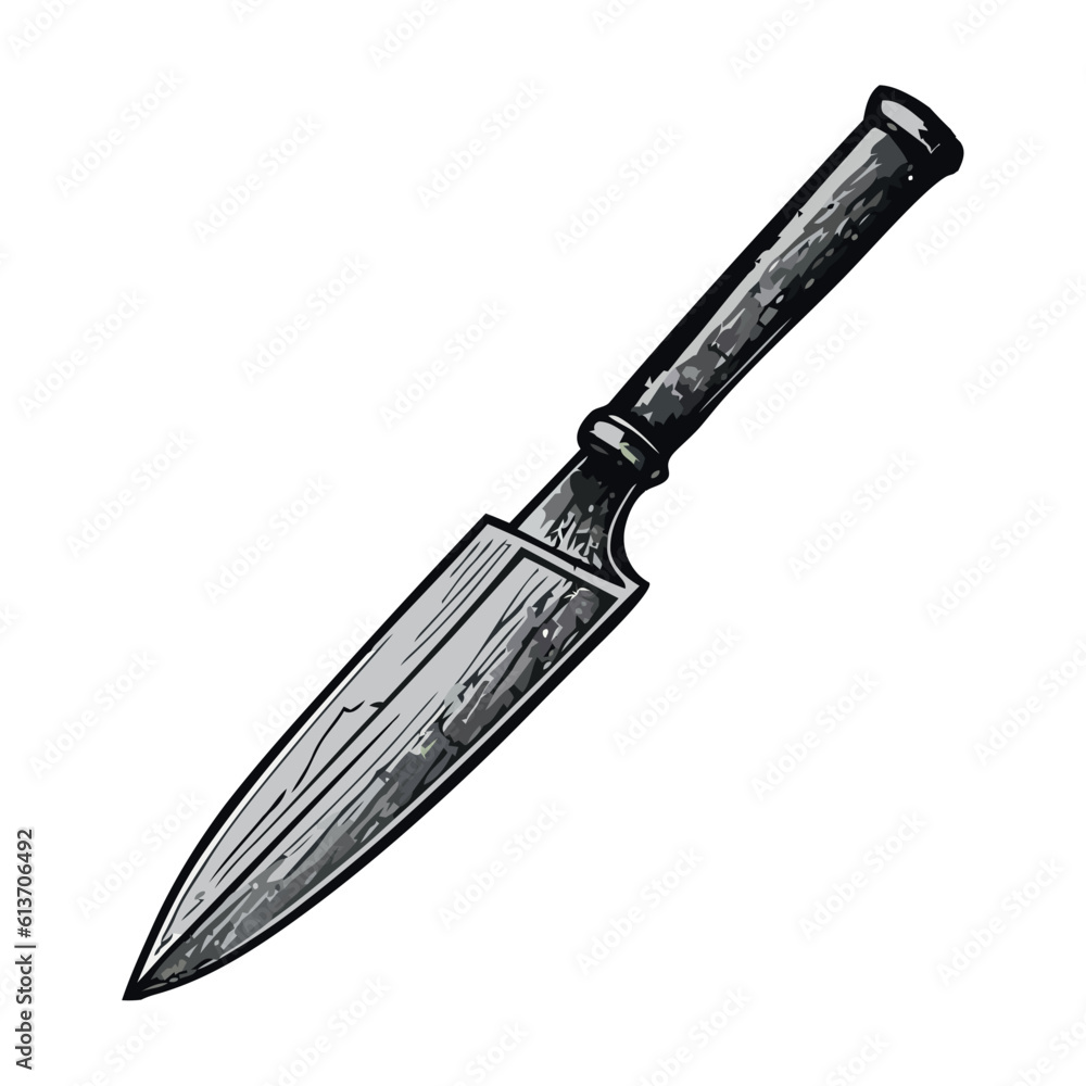 Metallic dagger, violence in medieval history Metallic dagger, violence in medieval history