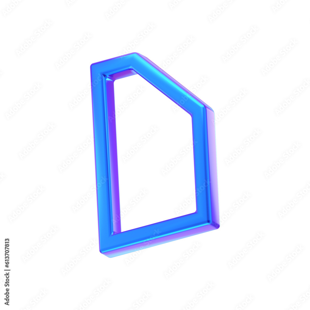 3D ABSTRACT PURPLE METAL OBJECT RENDER 3D ABSTRACT PURPLE METAL OBJECT RENDER