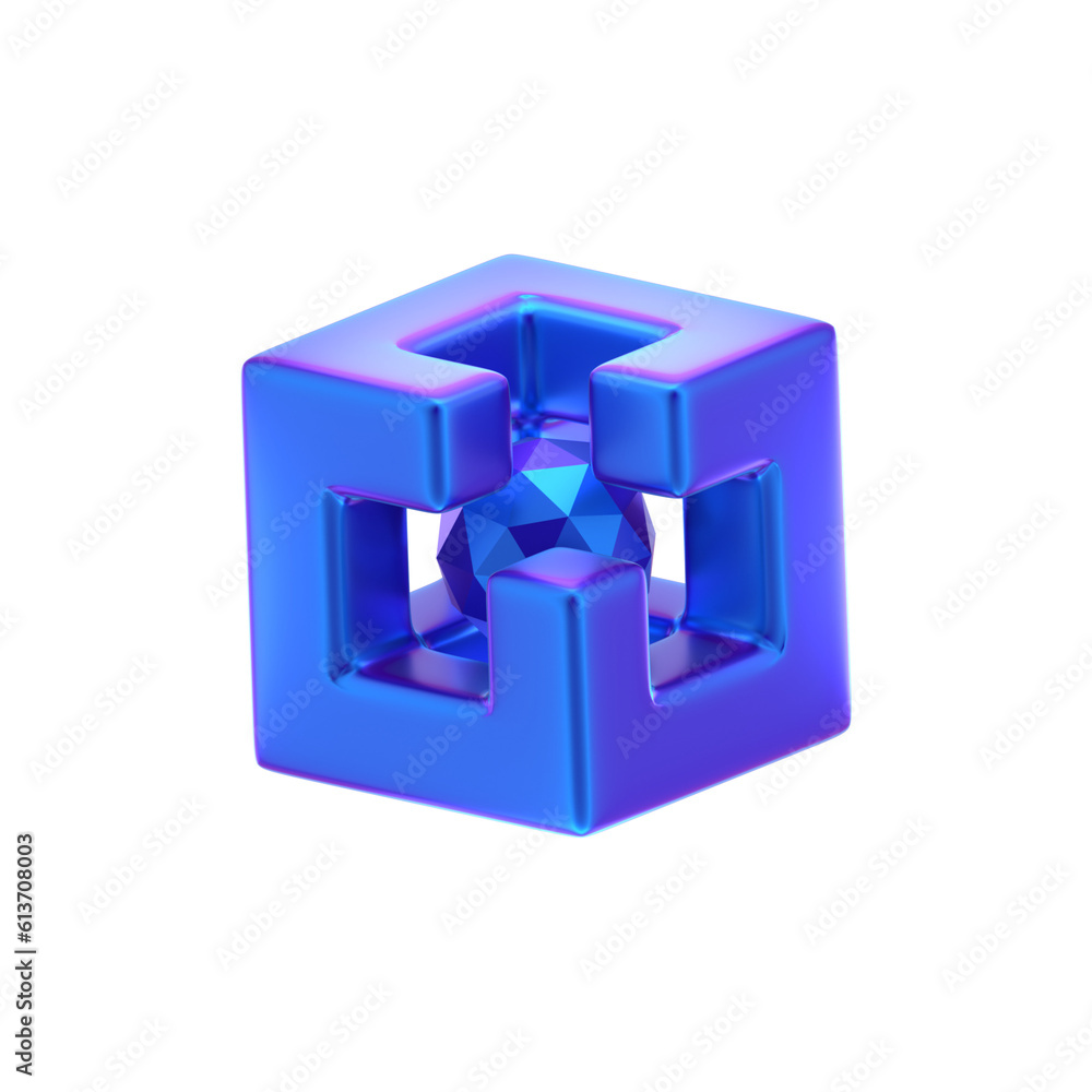 3D ABSTRACT PURPLE METAL OBJECT RENDER 3D ABSTRACT PURPLE METAL OBJECT RENDER