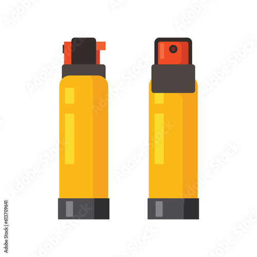 Cigarette lighter icon. Flat illustration of cigarette lighter vector.