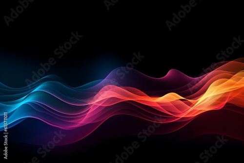 Dynamic sound wave abstraction: An energetic and captivating abstract background featuring vibrant motion and rhythm, inspired by the essence of sound waves.
