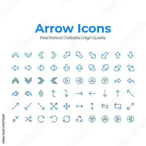 High quality perfect pixel and editable icon set for UI. Set of vector icons isolated on white background.