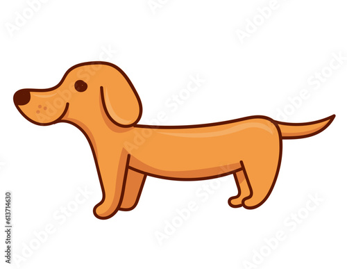 Cute dachshund dog icon design graphics svg