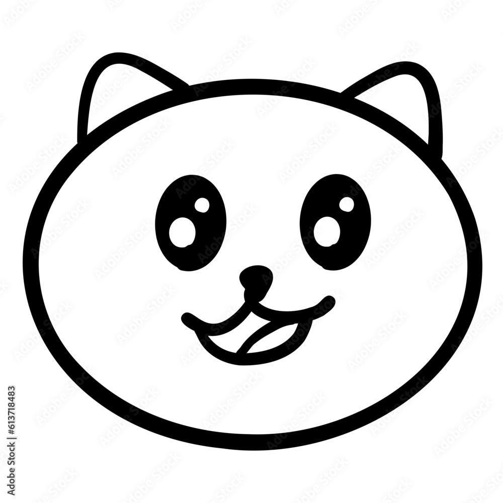 cat, kitten, cute, vector, fur, pet, smile, adorable, feline, funny, cartoon, happy, illustration, isolated, animal, character, design, clipart, doodle, draw, fuzzy, greeting, outline, pose, relax,