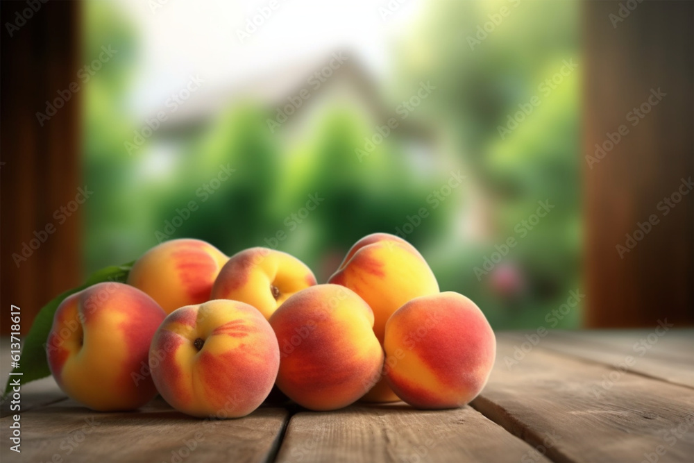 Peach fruit isolated on background. Peach fruit isolated on background.