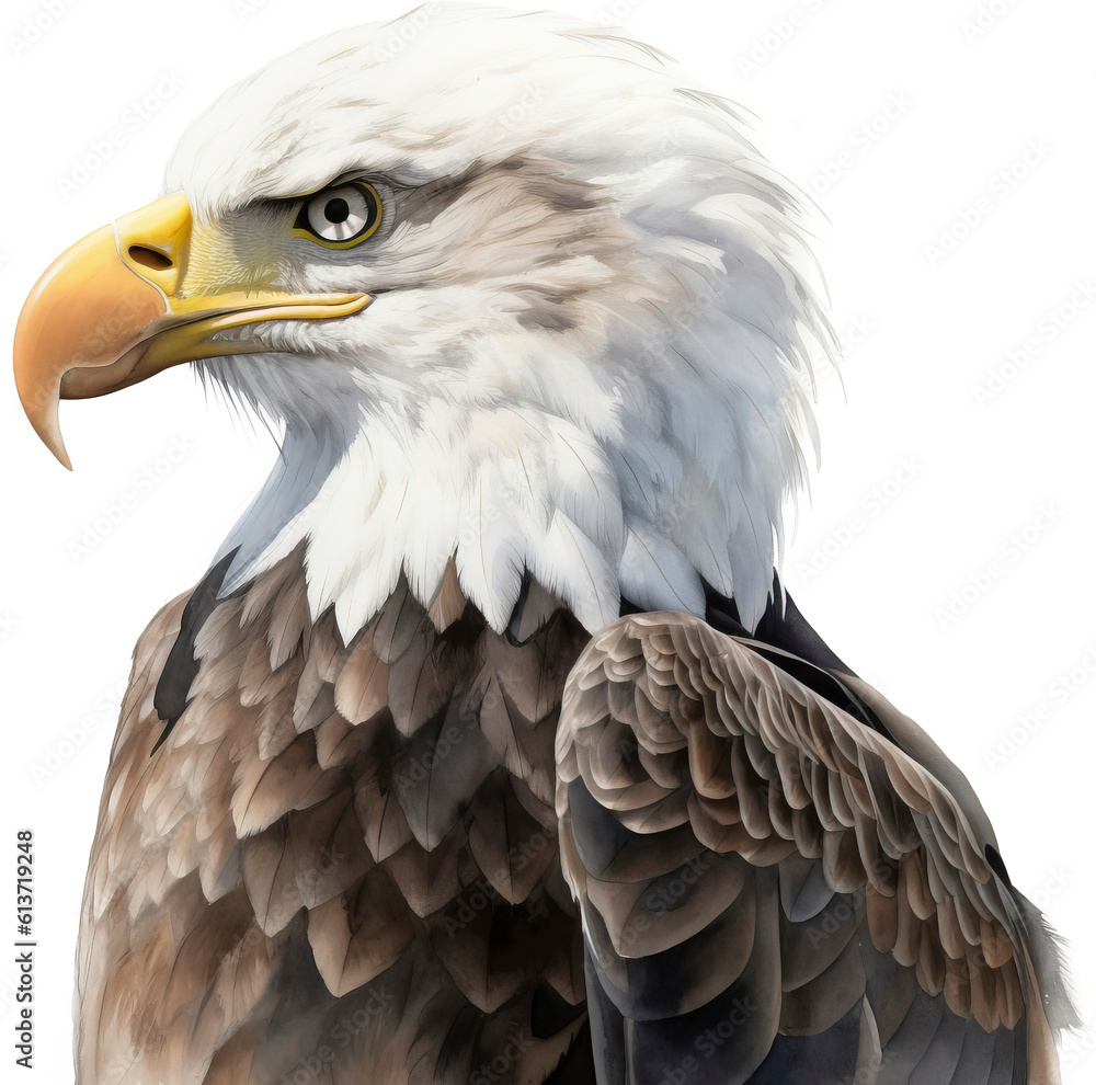 Obraz premium Eagle watercolor painting png