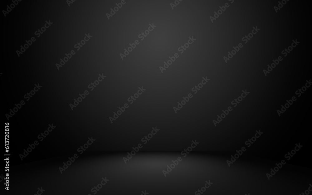 Empty dark black room background. Black gradient texture for display your product Empty dark black room background. Black gradient texture for display your product