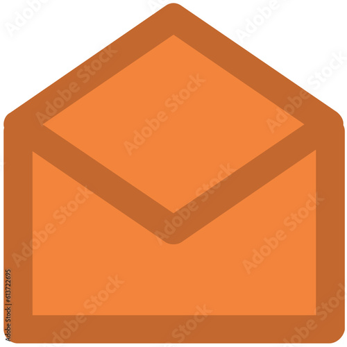 Flat rounded icon of graph 