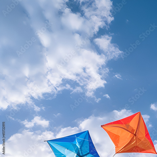 paper boat on blue sky