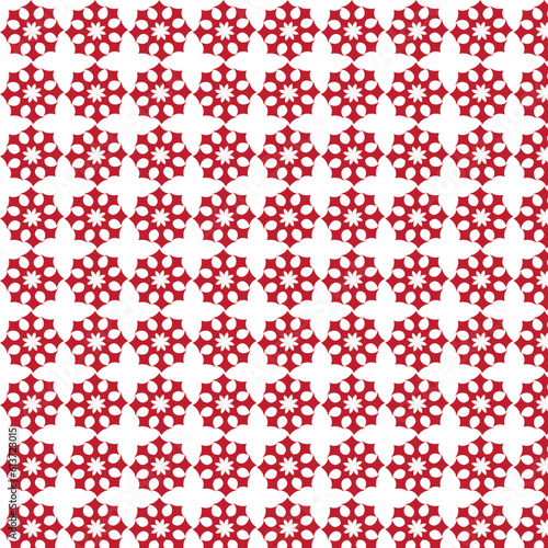 seamless pattern with red hearts