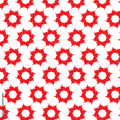 seamless pattern with red flowers