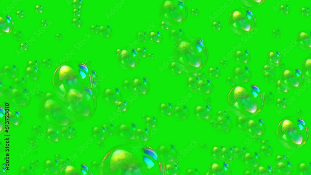 soap bubble green screen footage, perfect for templates, editing ...