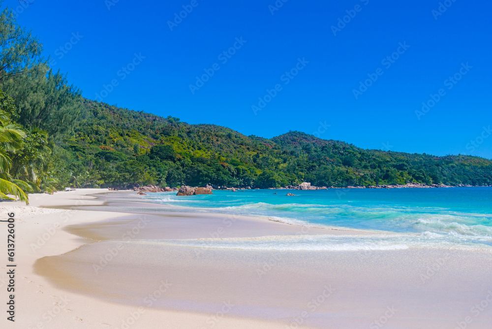 Anse Lazio beach on the Praslin island in Seychelles